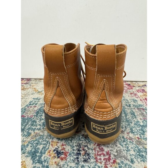 L.L. BEAN Women's Tan/Brown 6" Shaft Bean Boots Sz 7 - Picture 6 of 9